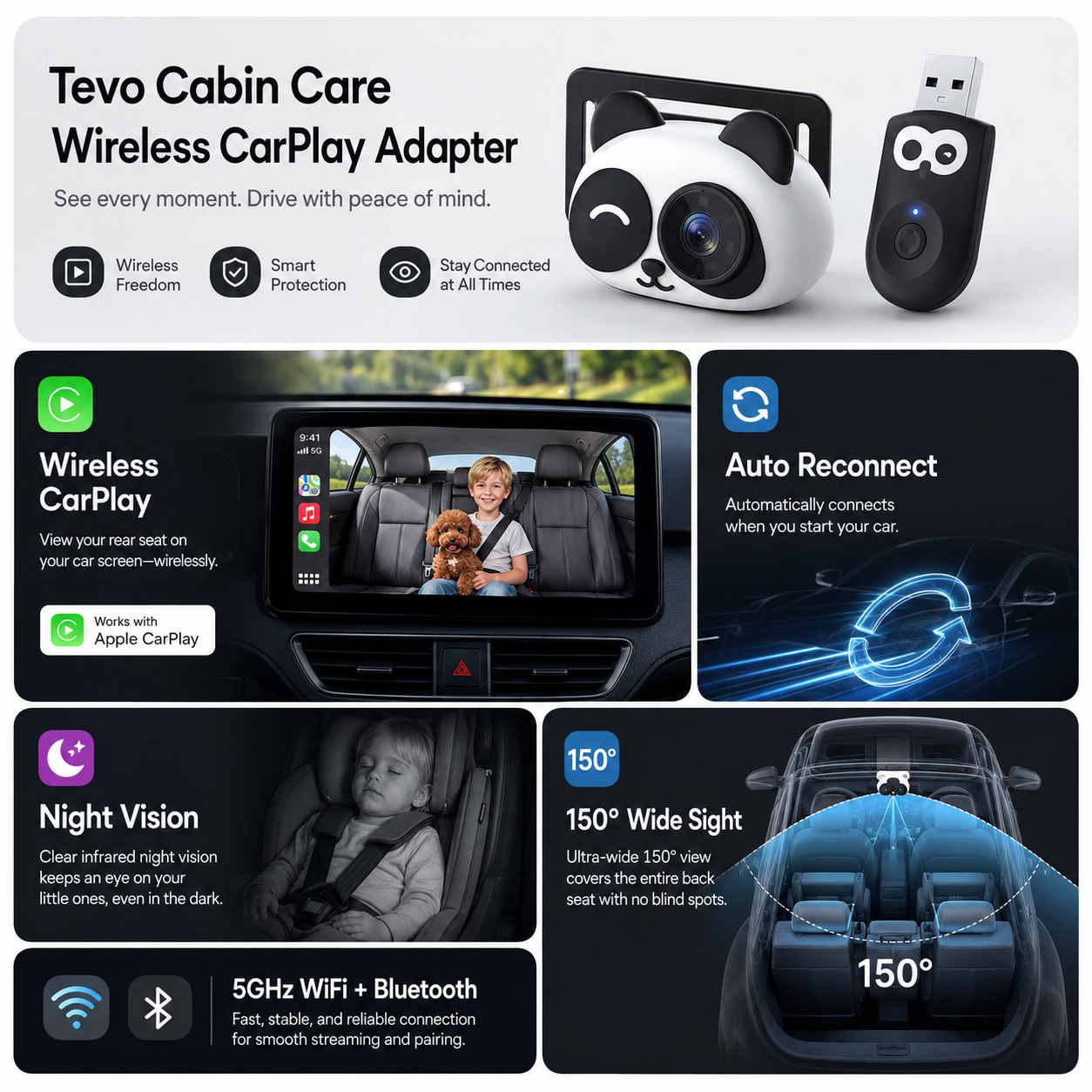 Tevo™ Cabin Care Wireless CarPlay