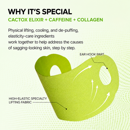 CactoLift™ V-Line Mewing Band – Cooling Jawline Support & Pore Care