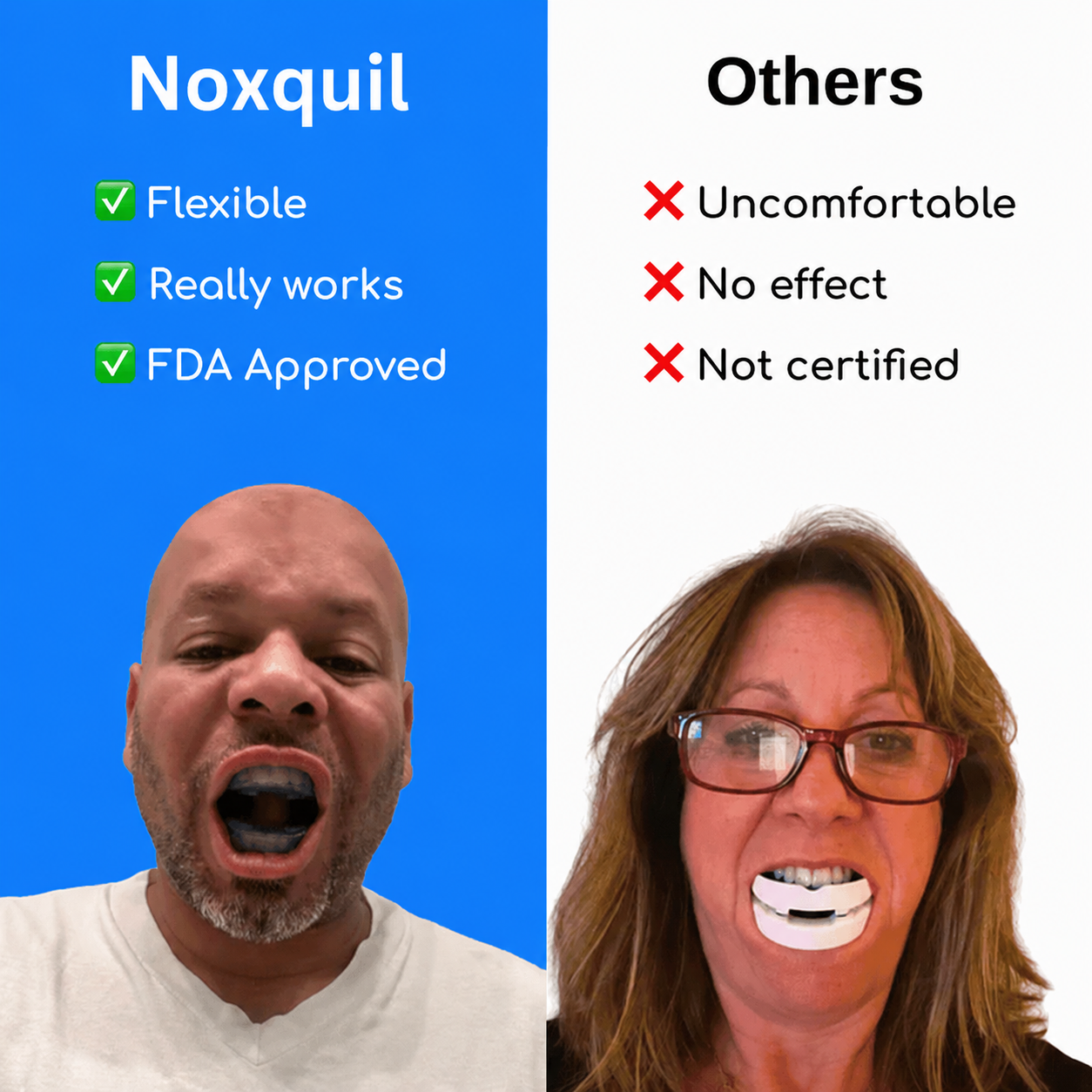 Noxquil - The Quiet Anti-Snoring Mouthpiece Universal Size