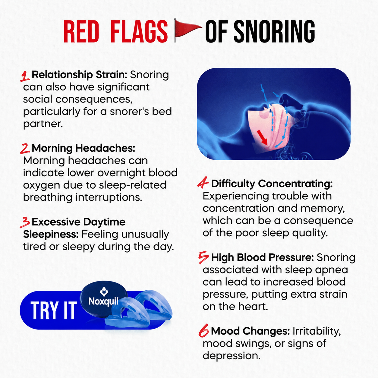 Noxquil - The Quiet Anti-Snoring Mouthpiece Universal Size